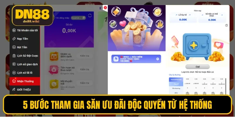 5 bước tham gia săn ưu đãi độc quyền từ hệ thống