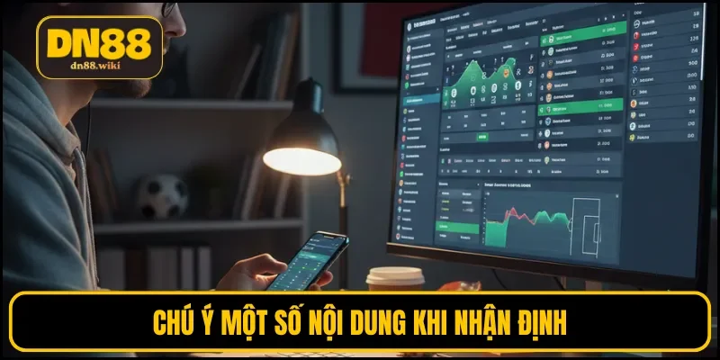 Chú ý một số yếu tố khi nhận định