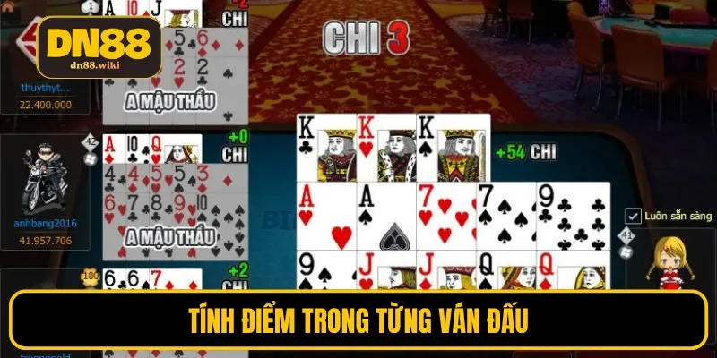 Tính điểm trong từng ván đấu